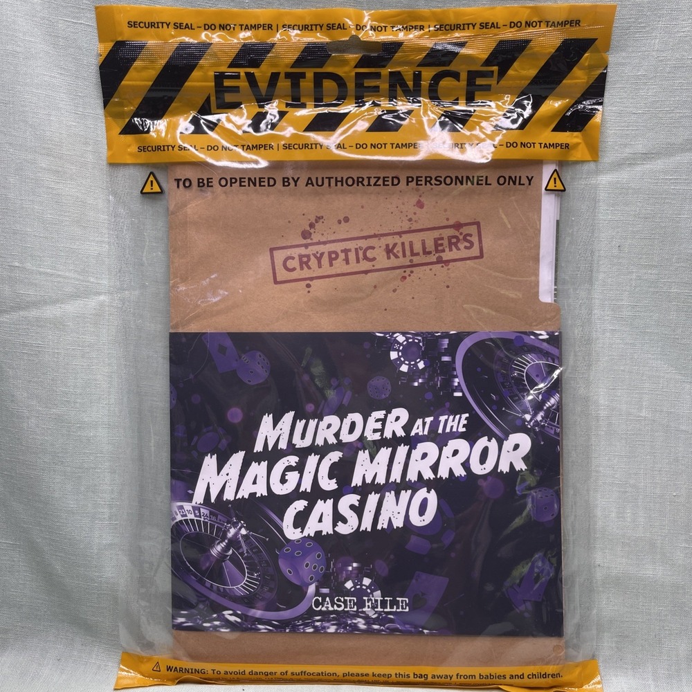 Cryptic Killers Murder At The Magic Mirror Casino Case File Replacement Game Kit
